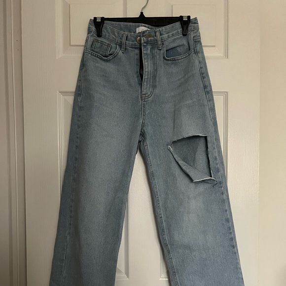 OAK + FORT Wide Leg jeans with cutout - Picture 5 of 6